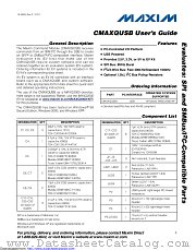 CMAXQUSB datasheet pdf MAXIM - Dallas Semiconductor