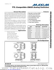 DG303AEWE+T datasheet pdf MAXIM - Dallas Semiconductor