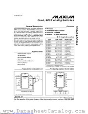 DG308ACJ+ datasheet pdf MAXIM - Dallas Semiconductor