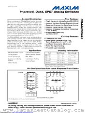 DG445DY+T datasheet pdf MAXIM - Dallas Semiconductor