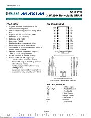 DS1230W-100IND+ datasheet pdf MAXIM - Dallas Semiconductor