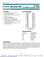 DS1265W-100+ datasheet pdf MAXIM - Dallas Semiconductor