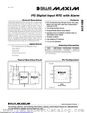 DS1375T+ datasheet pdf MAXIM - Dallas Semiconductor