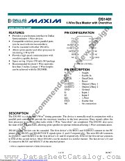 DS1481S+ datasheet pdf MAXIM - Dallas Semiconductor