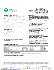 DS1511Y+ datasheet pdf MAXIM - Dallas Semiconductor