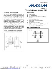 DS1672-3+ datasheet pdf MAXIM - Dallas Semiconductor