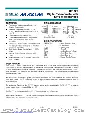 DS1722U-CA+T&R datasheet pdf MAXIM - Dallas Semiconductor