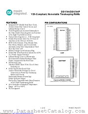 DS1744W-120+ datasheet pdf MAXIM - Dallas Semiconductor