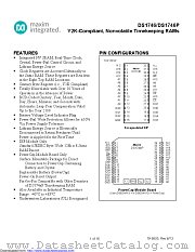 DS1746W-120+ datasheet pdf MAXIM - Dallas Semiconductor