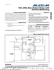 DS1842N+ datasheet pdf MAXIM - Dallas Semiconductor