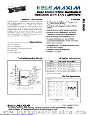 DS1858E-050+ datasheet pdf MAXIM - Dallas Semiconductor