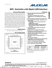DS1874T+T&R datasheet pdf MAXIM - Dallas Semiconductor