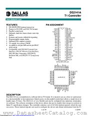 DS2141AQ+ datasheet pdf MAXIM - Dallas Semiconductor
