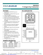 DS2151QNB datasheet pdf MAXIM - Dallas Semiconductor