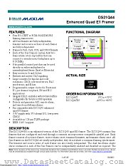DS21Q44T+ datasheet pdf MAXIM - Dallas Semiconductor