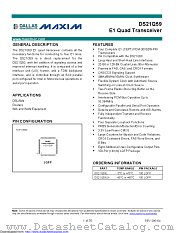 DS21Q59LN datasheet pdf MAXIM - Dallas Semiconductor