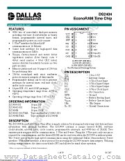 DS2404B+ datasheet pdf MAXIM - Dallas Semiconductor