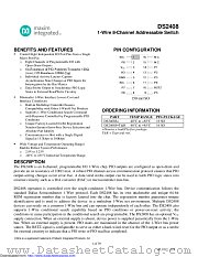 DS2408S-300-00+T datasheet pdf MAXIM - Dallas Semiconductor