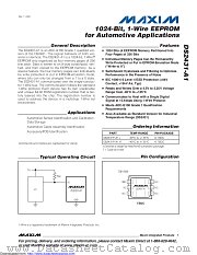 DS2431-A1 datasheet pdf MAXIM - Dallas Semiconductor