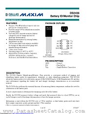 DS2436Z/T&R+W datasheet pdf MAXIM - Dallas Semiconductor