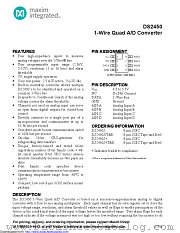 DS2450S+T&R datasheet pdf MAXIM - Dallas Semiconductor
