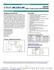 DS2460S+T&R datasheet pdf MAXIM - Dallas Semiconductor