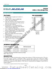 DS2490S+ datasheet pdf MAXIM - Dallas Semiconductor