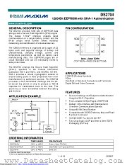 DS2704R-C0AD/W+W datasheet pdf MAXIM - Dallas Semiconductor