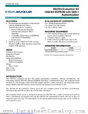 DS2704EVKIT+ datasheet pdf MAXIM - Dallas Semiconductor