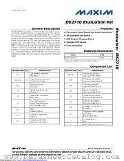 DS2710EVKIT+ datasheet pdf MAXIM - Dallas Semiconductor