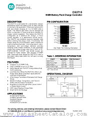 DS2715BZ+ datasheet pdf MAXIM - Dallas Semiconductor