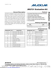 DS2731EVKIT+ datasheet pdf MAXIM - Dallas Semiconductor