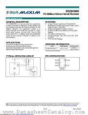 DS28CM00R-A00+T datasheet pdf MAXIM - Dallas Semiconductor