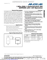 DS28E02Q+U datasheet pdf MAXIM - Dallas Semiconductor