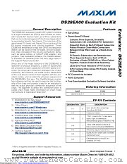 DS28EA00EVKIT datasheet pdf MAXIM - Dallas Semiconductor