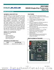 DS3174DK datasheet pdf MAXIM - Dallas Semiconductor