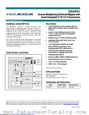 DS33R41 datasheet pdf MAXIM - Dallas Semiconductor