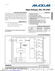 DS3502U+T&R datasheet pdf MAXIM - Dallas Semiconductor