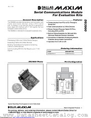 DS3900H1EVKIT# datasheet pdf MAXIM - Dallas Semiconductor
