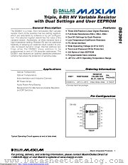 DS3901E+ datasheet pdf MAXIM - Dallas Semiconductor