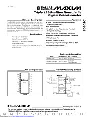 DS3903E-020+T&R datasheet pdf MAXIM - Dallas Semiconductor