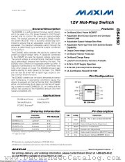 DS4560 datasheet pdf MAXIM - Dallas Semiconductor