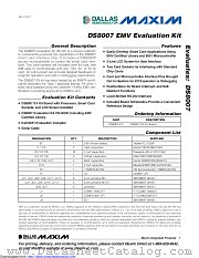 DS8007-KIT datasheet pdf MAXIM - Dallas Semiconductor