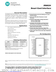 DS8024-RRX+ datasheet pdf MAXIM - Dallas Semiconductor