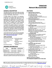 DS80C400-FNY+ datasheet pdf MAXIM - Dallas Semiconductor