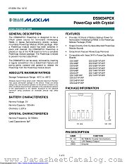 DS9034PCX+ datasheet pdf MAXIM - Dallas Semiconductor