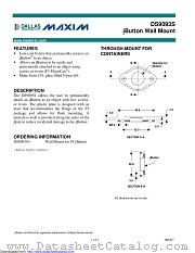 DS9093S+ datasheet pdf MAXIM - Dallas Semiconductor