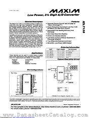 ICL7136CPL+3 datasheet pdf MAXIM - Dallas Semiconductor
