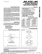 ICL7652CPD+ datasheet pdf MAXIM - Dallas Semiconductor