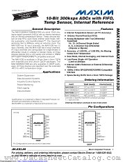 MAX1030BCTI+ datasheet pdf MAXIM - Dallas Semiconductor